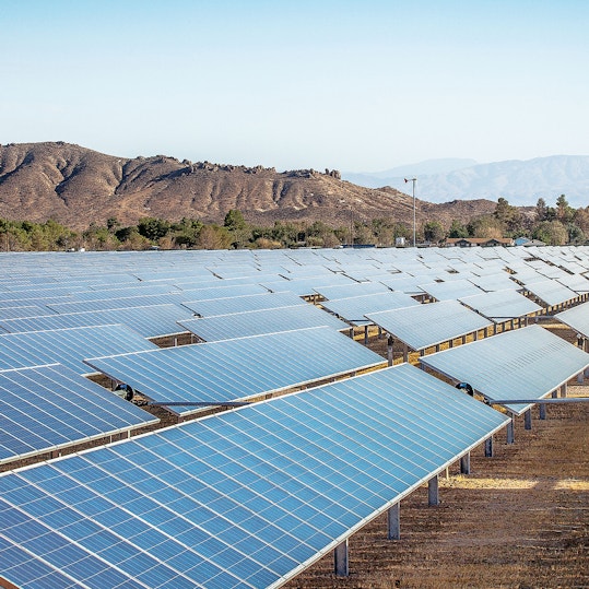 Photovoltaic solar array in Rosamond, California