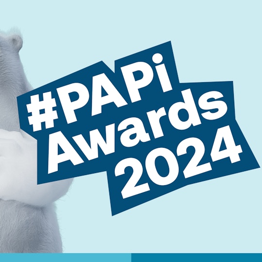 PAPi awards 2024 blue background