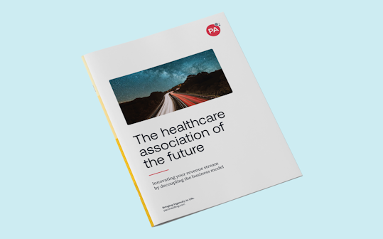 The healthcare association of the future report cover