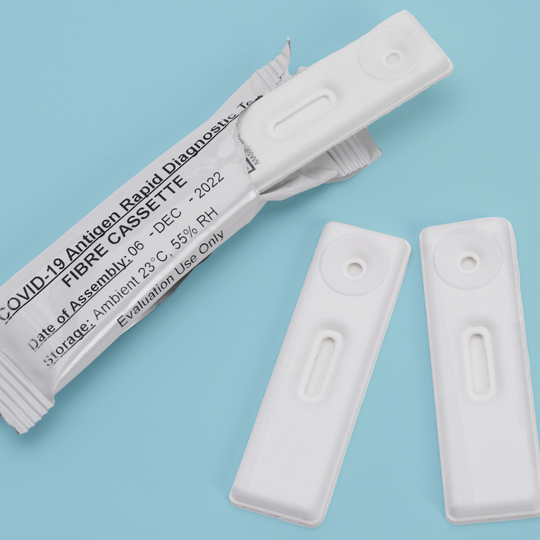 COVID-19 rapid diagnostic test packaging