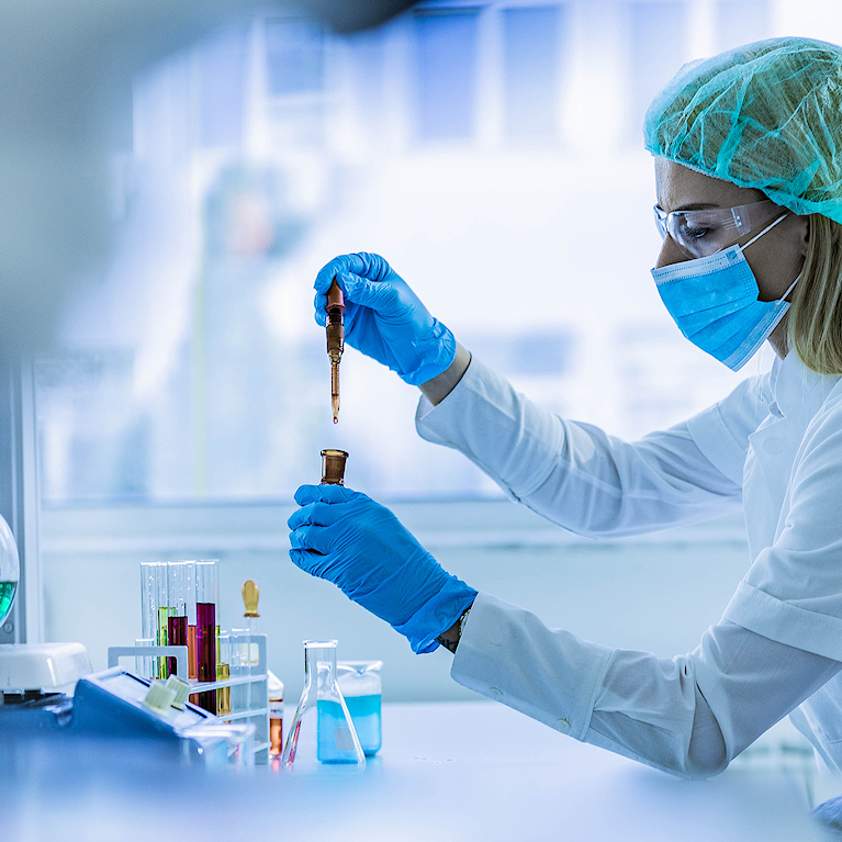 Female scientist in lab